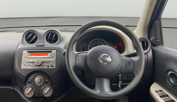 2014 Nissan Micra Active XV SAFETY PACK, Petrol, Manual, 1,13,086 km, Steering Wheel Close Up