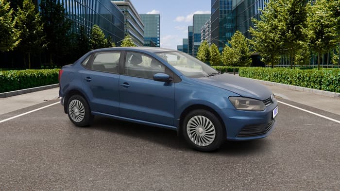 2017 Volkswagen Ameo COMFORTLINE 1.0L, Petrol, Manual, 1,05,479 km, Right Front Diagonal