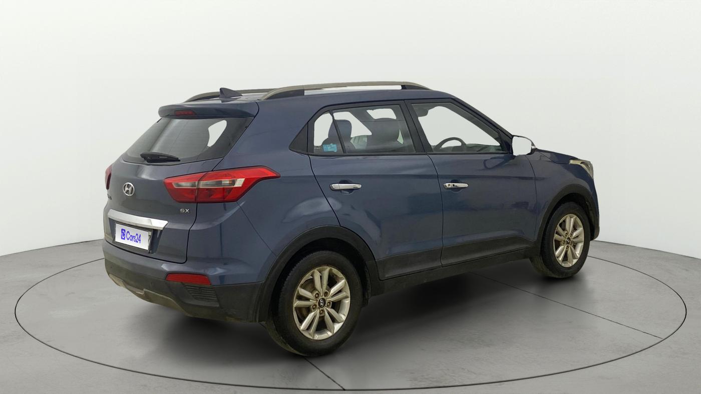2017 Hyundai Creta SX PLUS 1.6 PETROL, CNG, Manual, 94,059 km, Right Back Diagonal