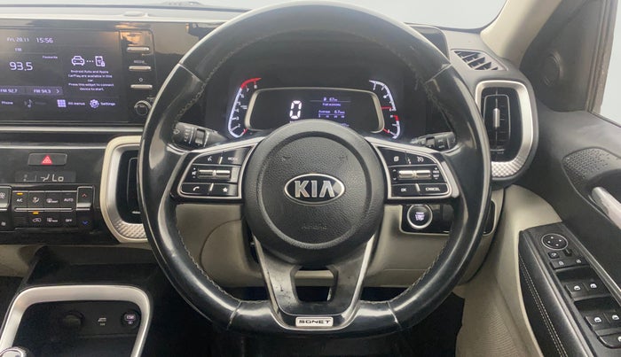 2020 KIA SONET HTX 1.0 IMT, Petrol, Manual, 71,160 km, Steering Wheel Close Up