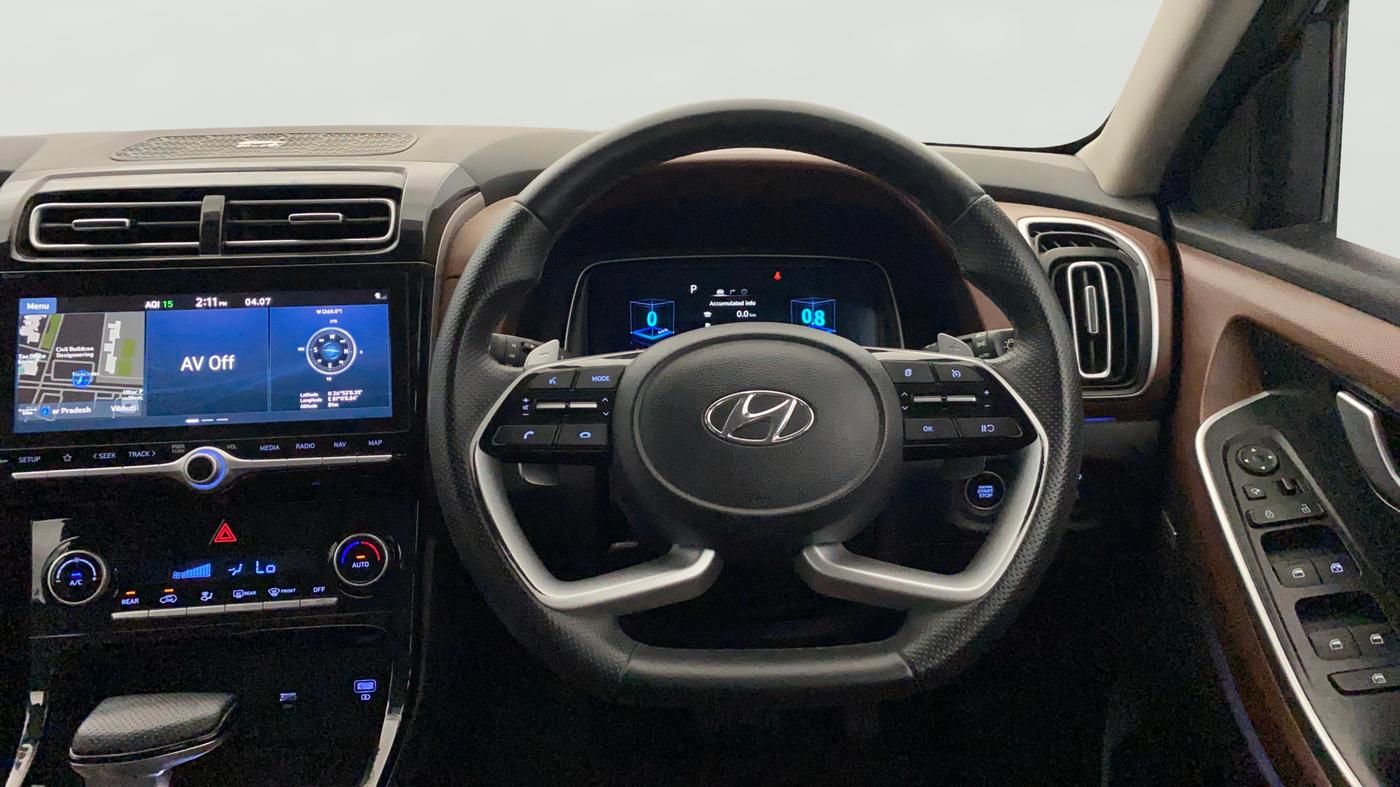 2021 Hyundai ALCAZAR 2.0 SIGNATURE (O) AT 6STR, Petrol, Automatic, 57,276 km, Steering Wheel Close Up