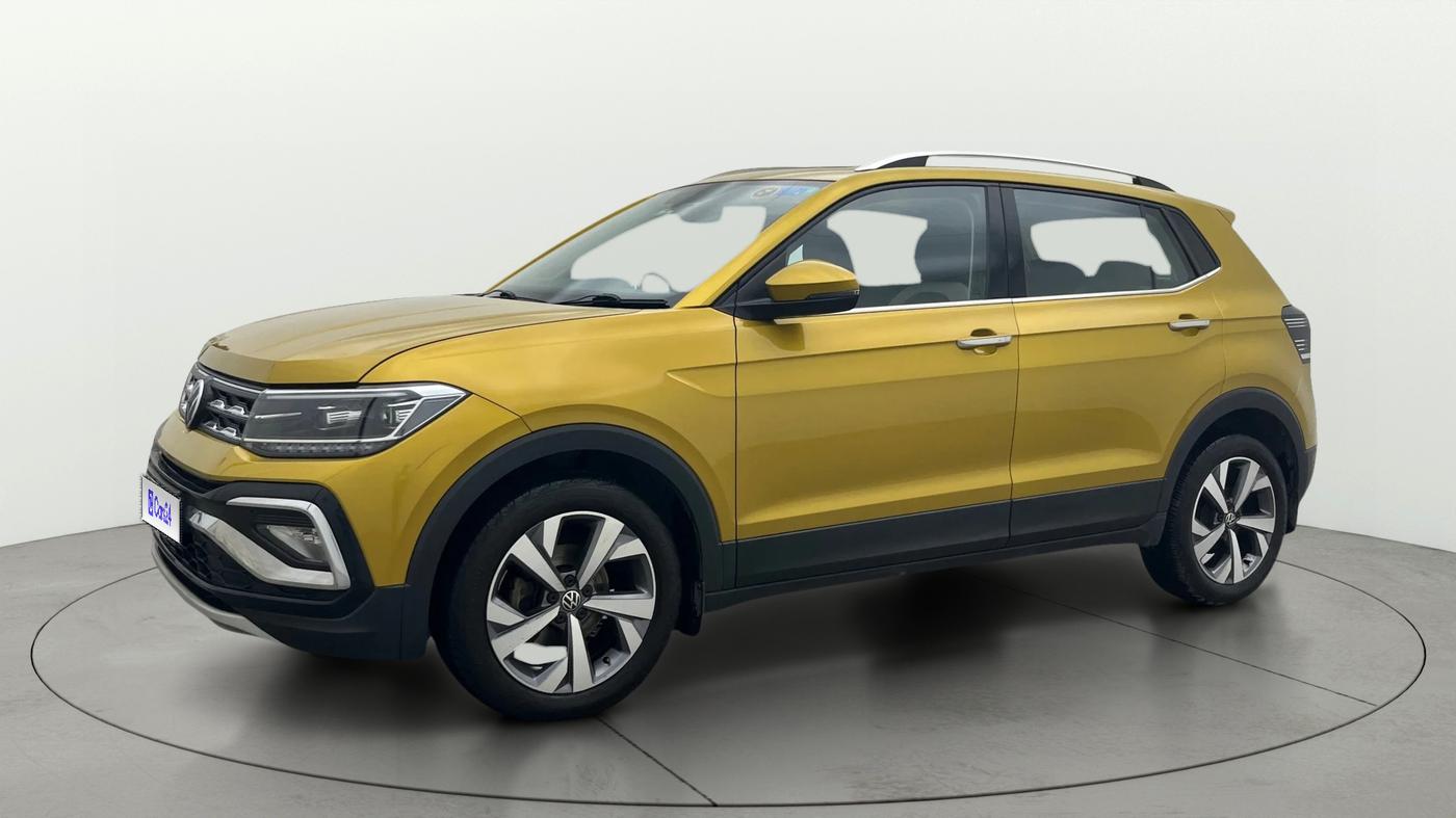 2022 Volkswagen TAIGUN TOPLINE 1.0 TSI AT, Petrol, Automatic, 27,592 km, Left Front Diagonal