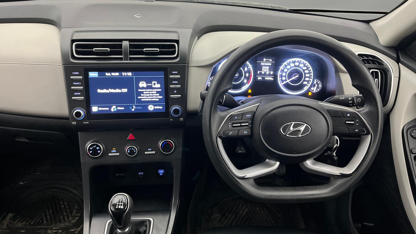 2021 Hyundai Creta EX 1.5 PETROL, Petrol, Manual, 1,13,971 km, Steering Wheel Close Up