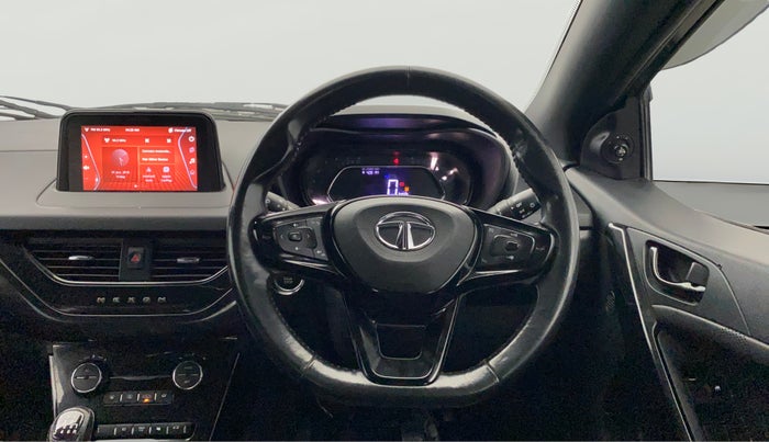 2021 Tata NEXON XZ PLUS (O) PETROL DARK EDITION, Petrol, Manual, 1,22,091 km, Steering Wheel Close Up