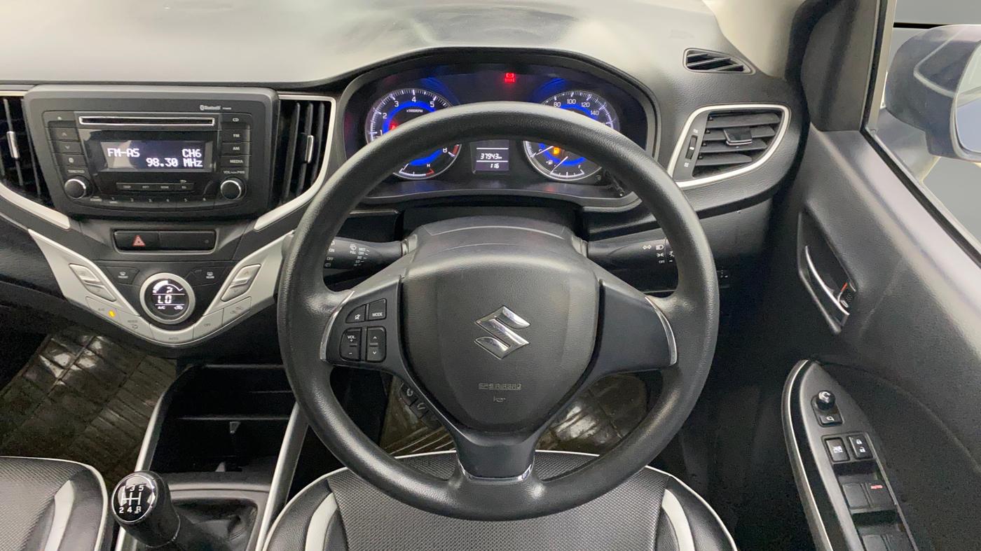 2018 Maruti Baleno DELTA PETROL 1.2, Petrol, Manual, 37,942 km, Steering Wheel Close Up