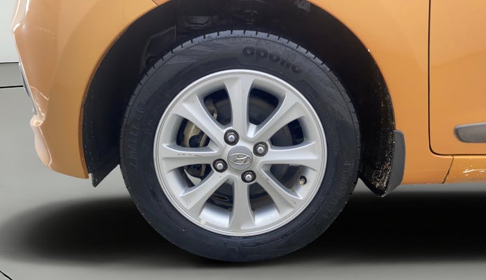 2015 Hyundai Grand i10 ASTA AT 1.2 KAPPA VTVT, Petrol, Automatic, 77,552 km, Left Front Wheel