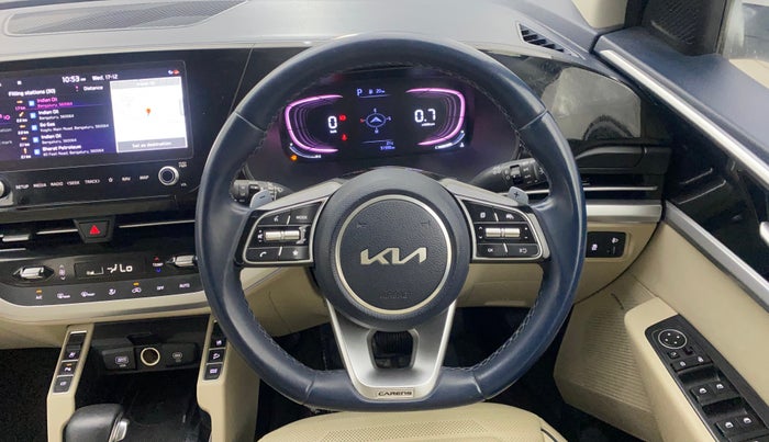 2022 KIA CARENS LUXURY PLUS 1.4 PETROL DCT 7 STR, Petrol, Automatic, 51,950 km, Steering Wheel Close Up