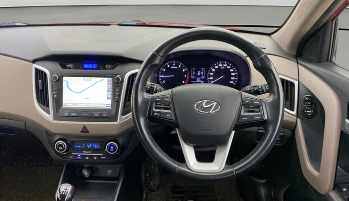 2018 Hyundai Creta SX 1.6 PETROL, Petrol, Manual, 31,505 km, Steering Wheel Close Up
