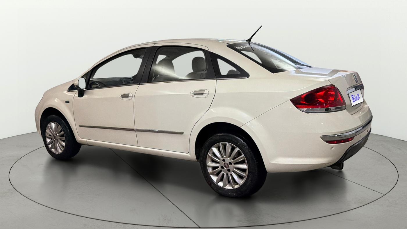 2019 Fiat Linea EMOTION 1.4 L T JET 125S, Petrol, Manual, 1,07,490 km, Left Back Diagonal