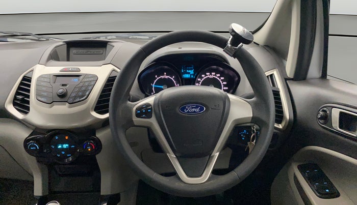 2016 Ford Ecosport TREND 1.5L DIESEL, Diesel, Manual, 1,12,358 km, Steering Wheel Close Up