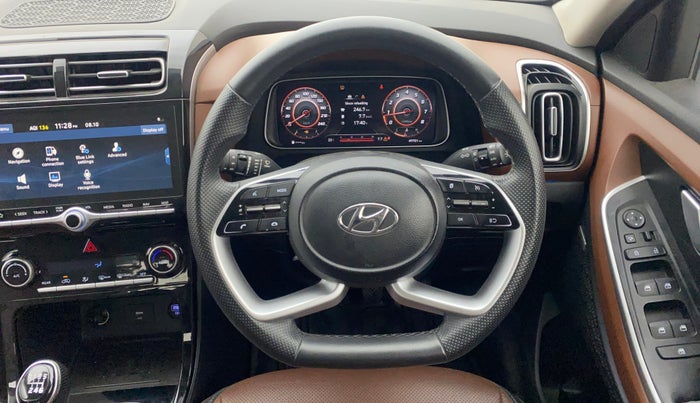 2022 Hyundai ALCAZAR PLATINUM 2.0 MT 7STR, Petrol, Manual, 49,667 km, Steering Wheel Close Up