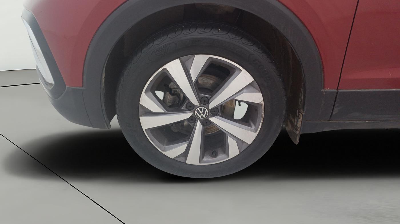 2022 Volkswagen TAIGUN TOPLINE 1.0 TSI MT, Petrol, Manual, 7,103 km, Left Front Wheel