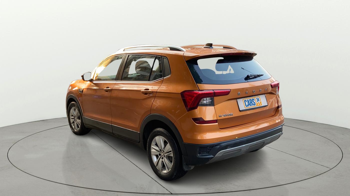 2021 Skoda KUSHAQ AMBITION 1.0L TSI AT, Petrol, Automatic, 64,270 km, Left Back Diagonal