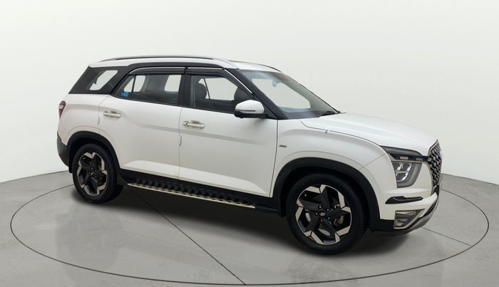 2021 Hyundai ALCAZAR PLATINUM (O) 6STR 2.0 AT, Petrol, Automatic, 1,07,659 km, Right Front Diagonal