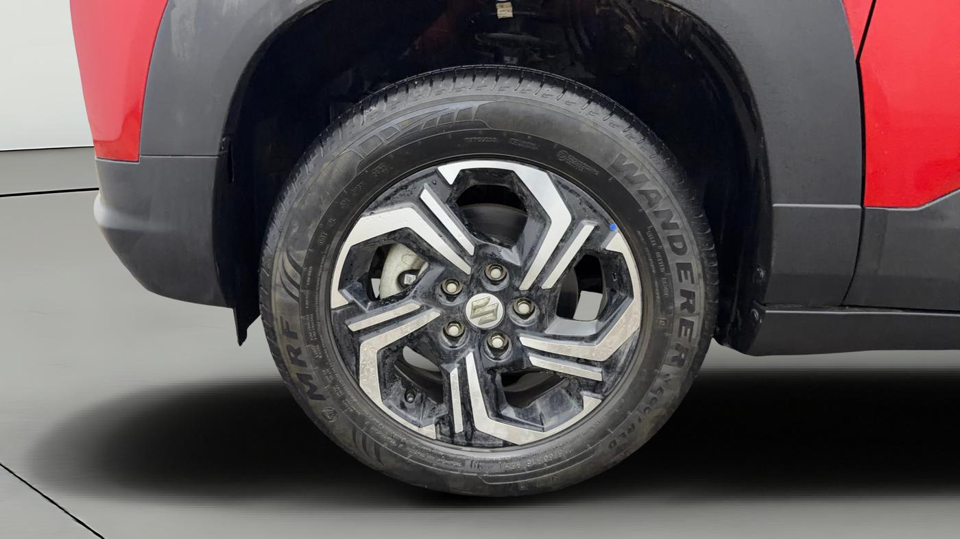 2022 Maruti BREZZA ZXI + SMART HYBRID DUAL TONE, Petrol, Manual, 15,752 km, Left Front Wheel