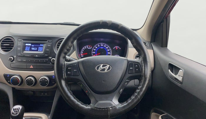2015 Hyundai Grand i10 SPORTZ 1.2 KAPPA VTVT, Petrol, Manual, 1,02,001 km, Steering Wheel Close Up