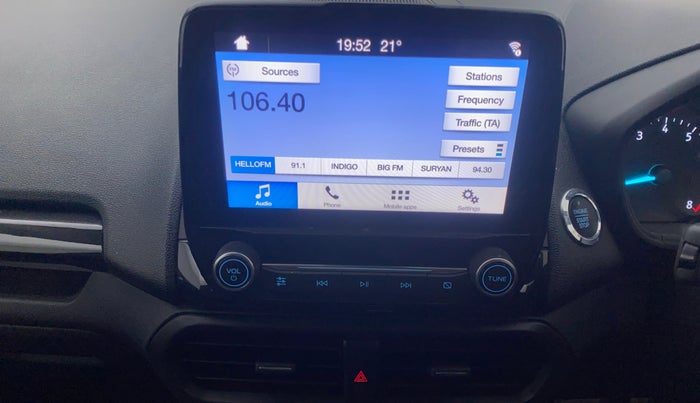 2018 Ford Ecosport TITANIUM + 1.5L PETROL AT, Petrol, Automatic, 93,998 km, Air Conditioner