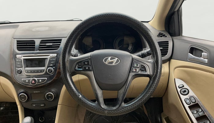 2015 Hyundai Verna FLUIDIC 4S1.6 VTVT S O AT, Petrol, Automatic, 80,101 km, Steering Wheel Close Up