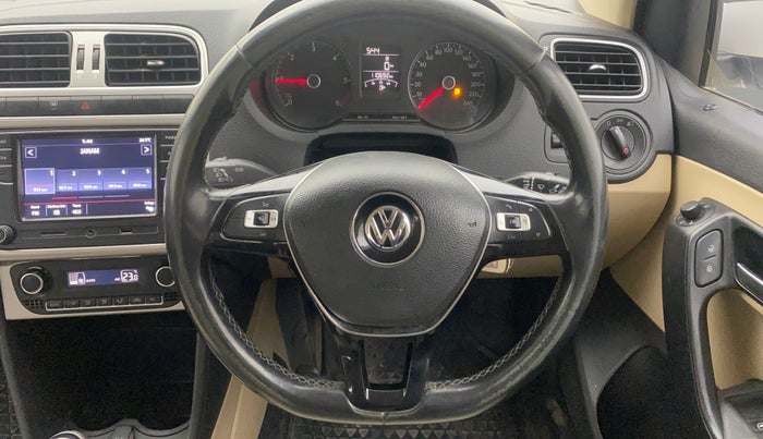 2018 Volkswagen Ameo HIGHLINE1.5L, Diesel, Manual, 1,10,709 km, Steering Wheel Close Up
