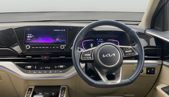 2022 KIA CARENS LUXURY PLUS 1.4 PETROL DCT 7 STR, Petrol, Automatic, 36,336 km, Steering Wheel Close Up