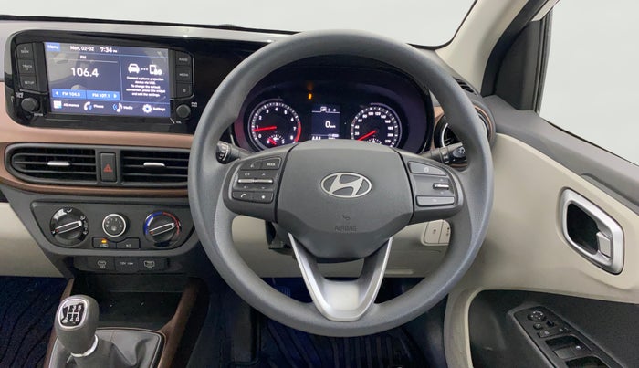 2023 Hyundai AURA SX 1.2 CNG, CNG, Manual, 7,375 km, Steering Wheel Close Up