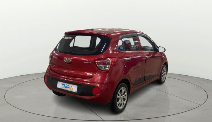 2018 Hyundai Grand i10 SPORTZ 1.2 KAPPA VTVT, Petrol, Manual, 54,885 km, Right Back Diagonal