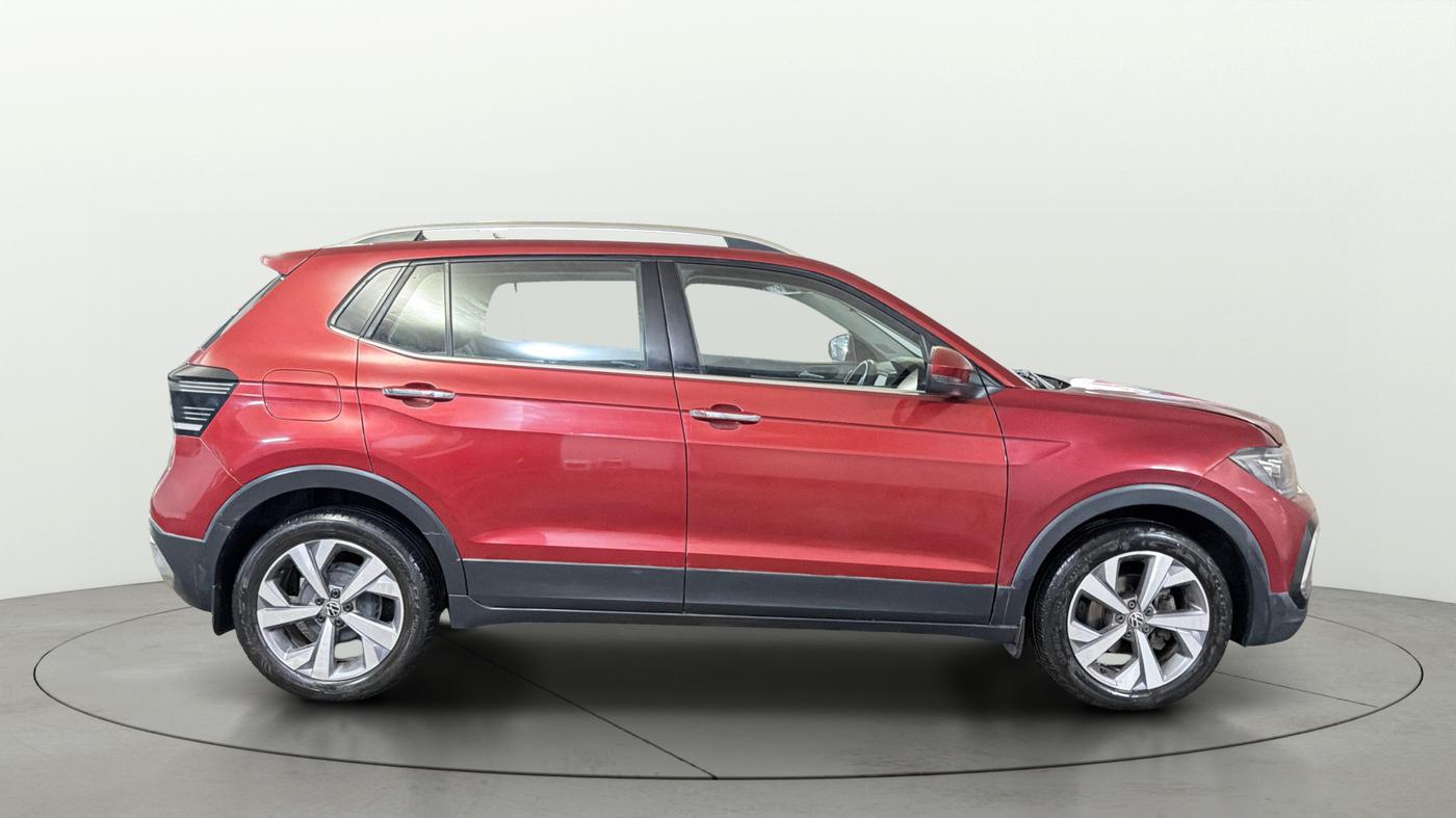 2022 Volkswagen TAIGUN TOPLINE 1.0 TSI AT, Petrol, Automatic, 43,980 km, Right Side View