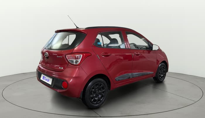 2017 Hyundai Grand i10 SPORTZ (O) 1.2 KAPPA VTVT, Petrol, Manual, 51,734 km, Right Back Diagonal