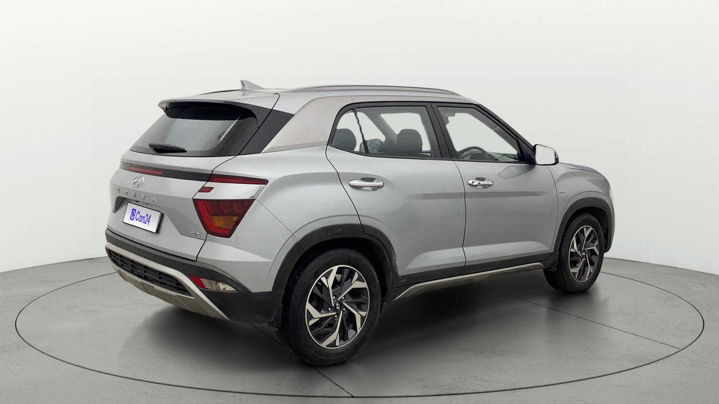 2021 Hyundai Creta SX (O) IVT 1.5 PETROL, Petrol, Automatic, 1,09,644 km, Right Back Diagonal