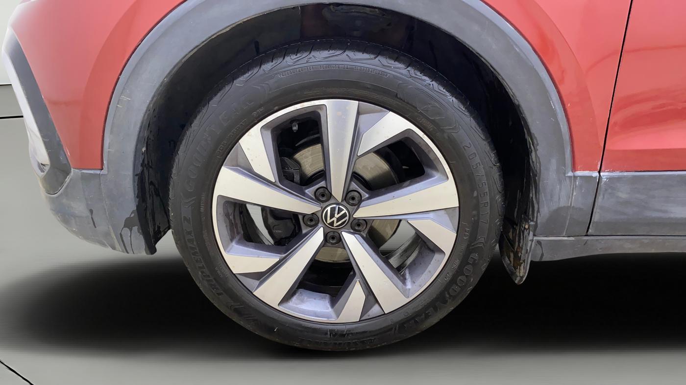 2022 Volkswagen TAIGUN TOPLINE 1.0 TSI AT, Petrol, Automatic, 44,705 km, Left Front Wheel