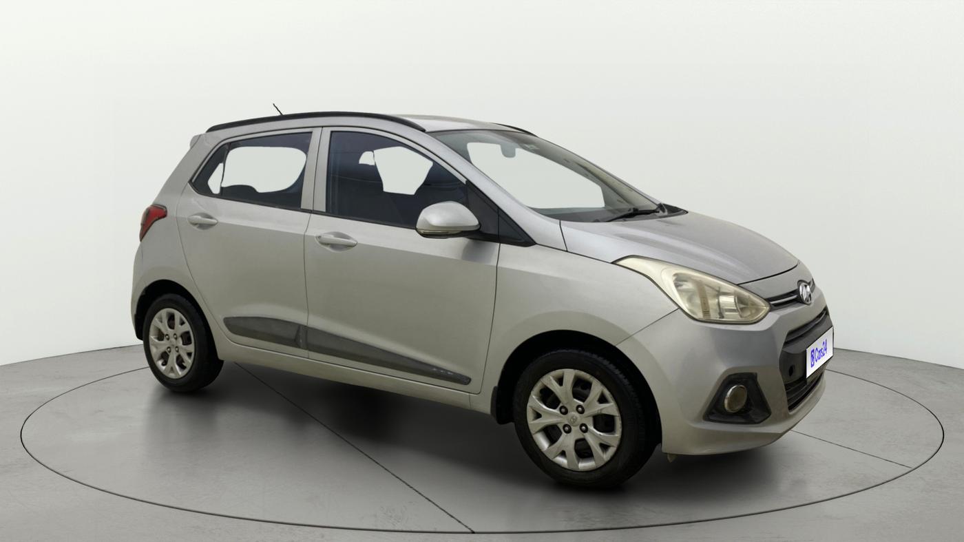 2015 Hyundai Grand i10 SPORTZ 1.2 KAPPA VTVT, Petrol, Manual, 76,186 km, Right Front Diagonal