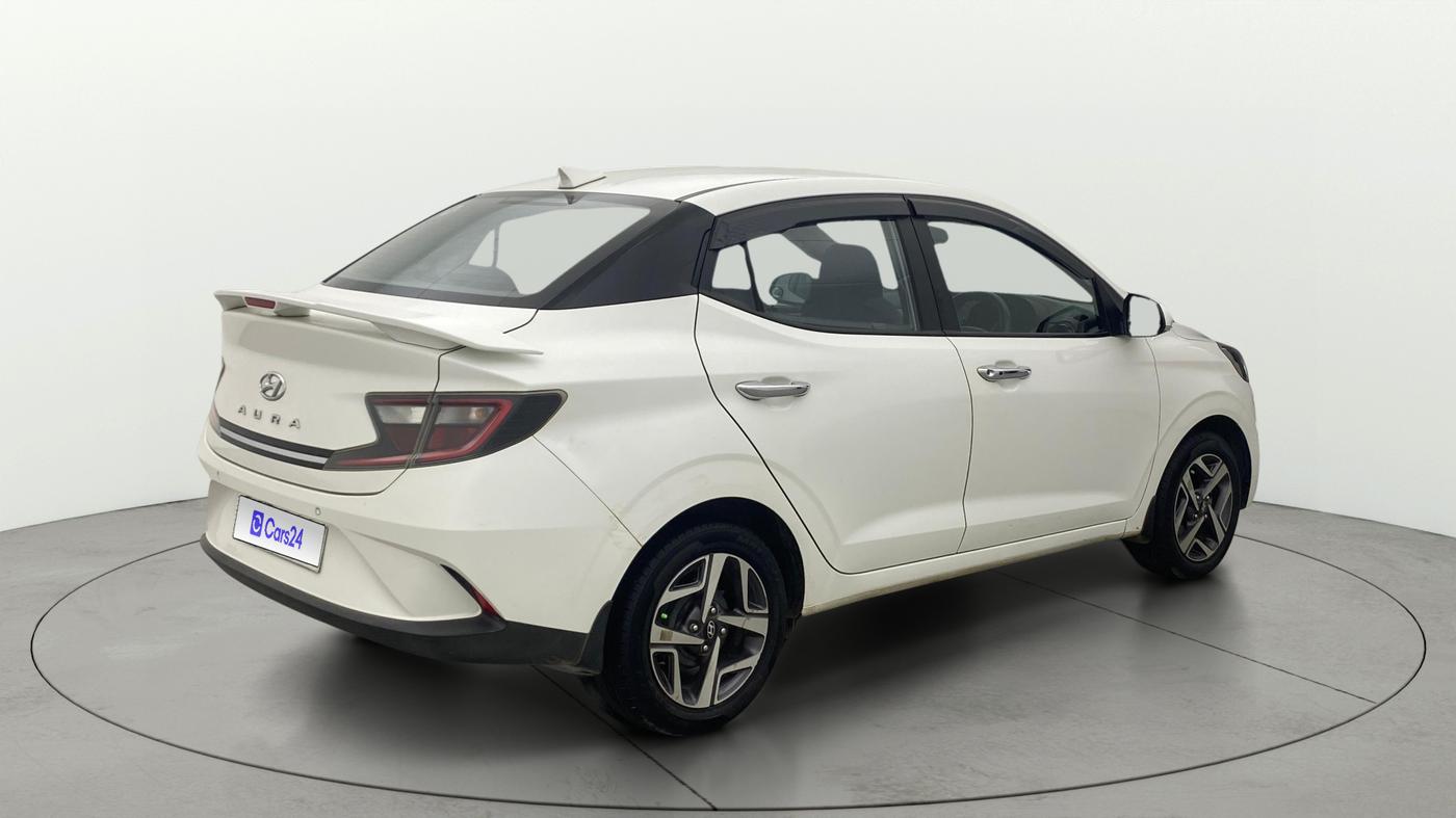 2022 Hyundai AURA SX 1.2 CNG, CNG, Manual, 1,01,211 km, Right Back Diagonal