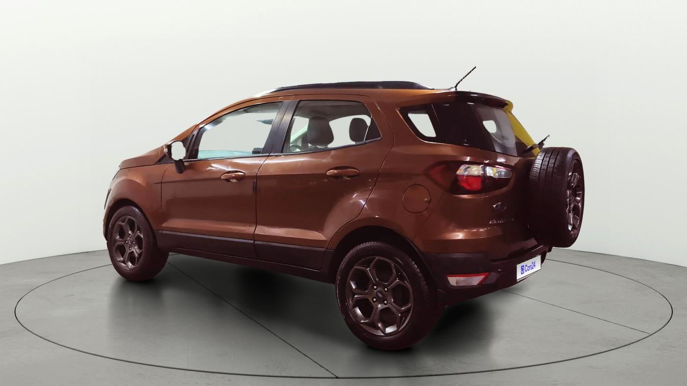 2019 Ford Ecosport TITANIUM 1.5L SPORTS(SUNROOF) DIESEL, Diesel, Manual, 1,09,797 km, Left Back Diagonal