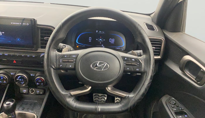 2024 Hyundai VENUE SX(O) 1.0 Turbo DCT Knight Edition, Petrol, Automatic, 15,504 km, Steering Wheel Close Up
