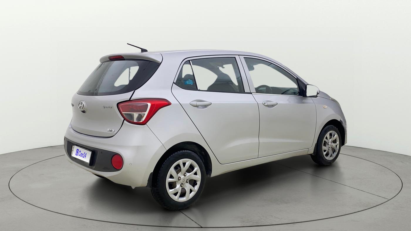 2017 Hyundai Grand i10 SPORTZ 1.2 KAPPA VTVT, Petrol, Manual, 40,483 km, Right Back Diagonal