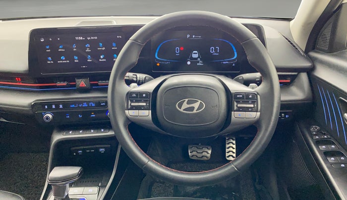 2024 Hyundai Verna SX (O) 1.5 TURBO PETROL DCT, Petrol, Automatic, 8,429 km, Steering Wheel Close Up