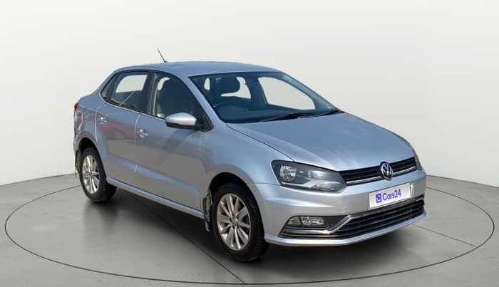 2017 Volkswagen Ameo HIGHLINE PLUS 1.5L AT 16 ALLOY, Diesel, Automatic, 1,06,109 km, Right Front Diagonal