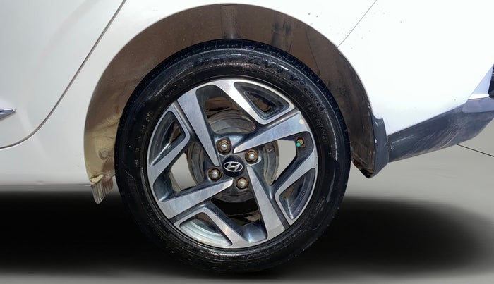 2021 Hyundai AURA SX PLUS 1.2 AMT, Petrol, Automatic, 1,01,354 km, Left Rear Wheel