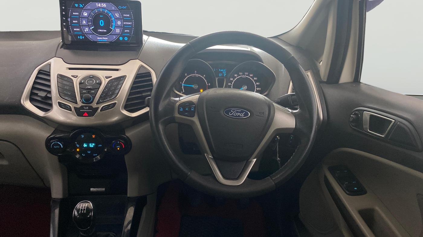 2016 Ford Ecosport TITANIUM 1.5L DIESEL, Diesel, Manual, 1,01,667 km, Steering Wheel Close Up