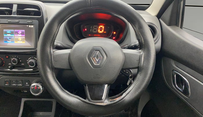 2019 Renault Kwid RXT 1.0 AMT (O), Petrol, Automatic, 25,299 km, Steering Wheel Close Up