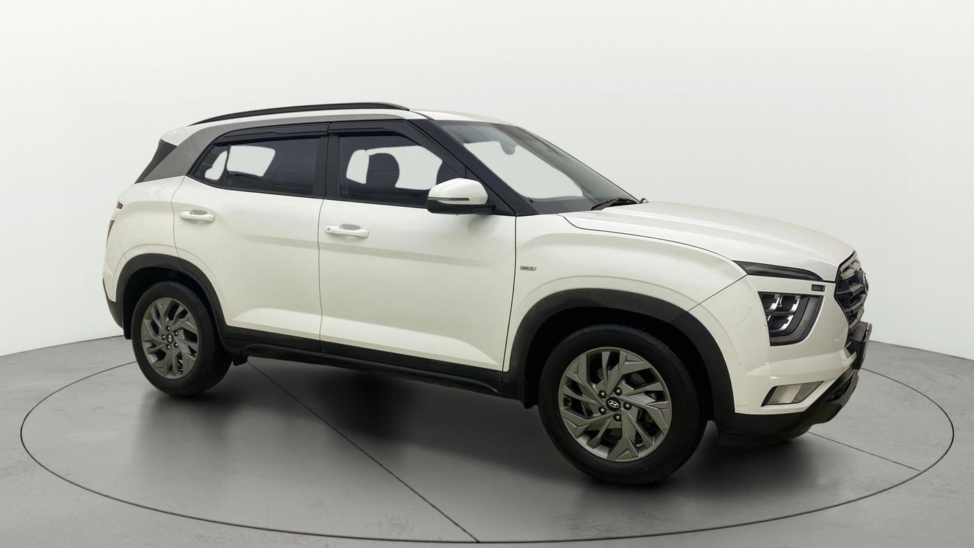 2021 Hyundai Creta SX (O) 1.4 TURBO DCT, Petrol, Automatic, 1,01,108 km, Right Front Diagonal