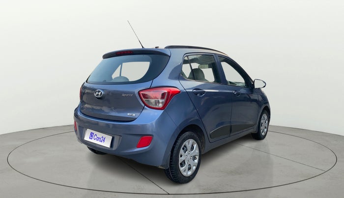 2015 Hyundai Grand i10 SPORTZ 1.2 KAPPA VTVT, Petrol, Manual, 75,839 km, Right Back Diagonal
