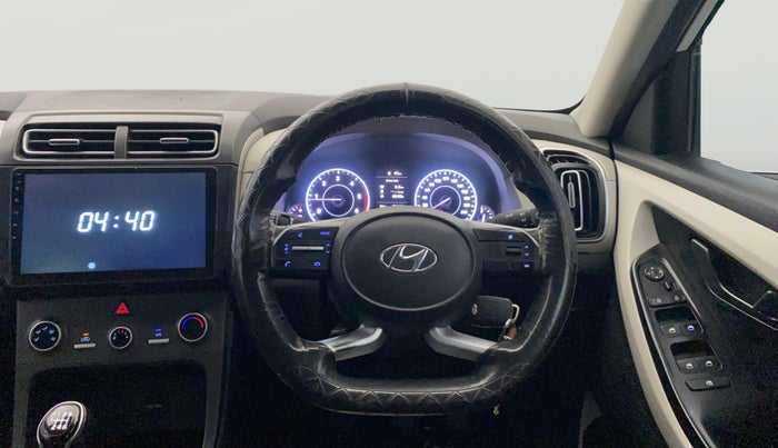 2020 Hyundai Creta E 1.5 DIESEL, Diesel, Manual, 1,01,140 km, Steering Wheel Close Up