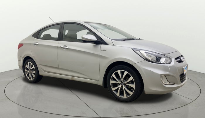2013 Hyundai Verna FLUIDIC 1.6 VTVT SX OPT AT, Petrol, Automatic, 87,219 km, Right Front Diagonal