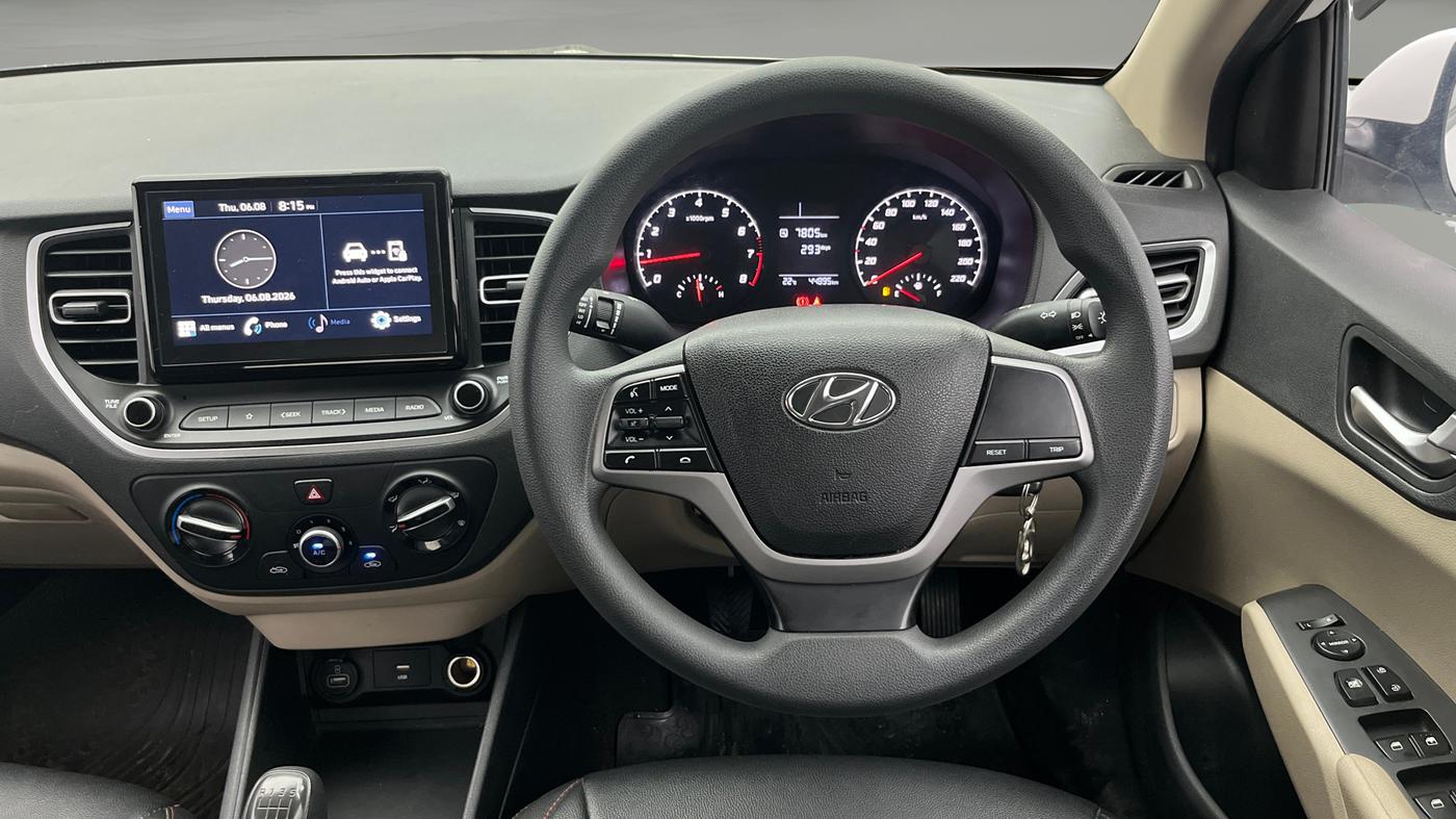 2022 Hyundai Verna S PLUS 1.5 VTVT, Petrol, Manual, 44,894 km, Steering Wheel Close Up