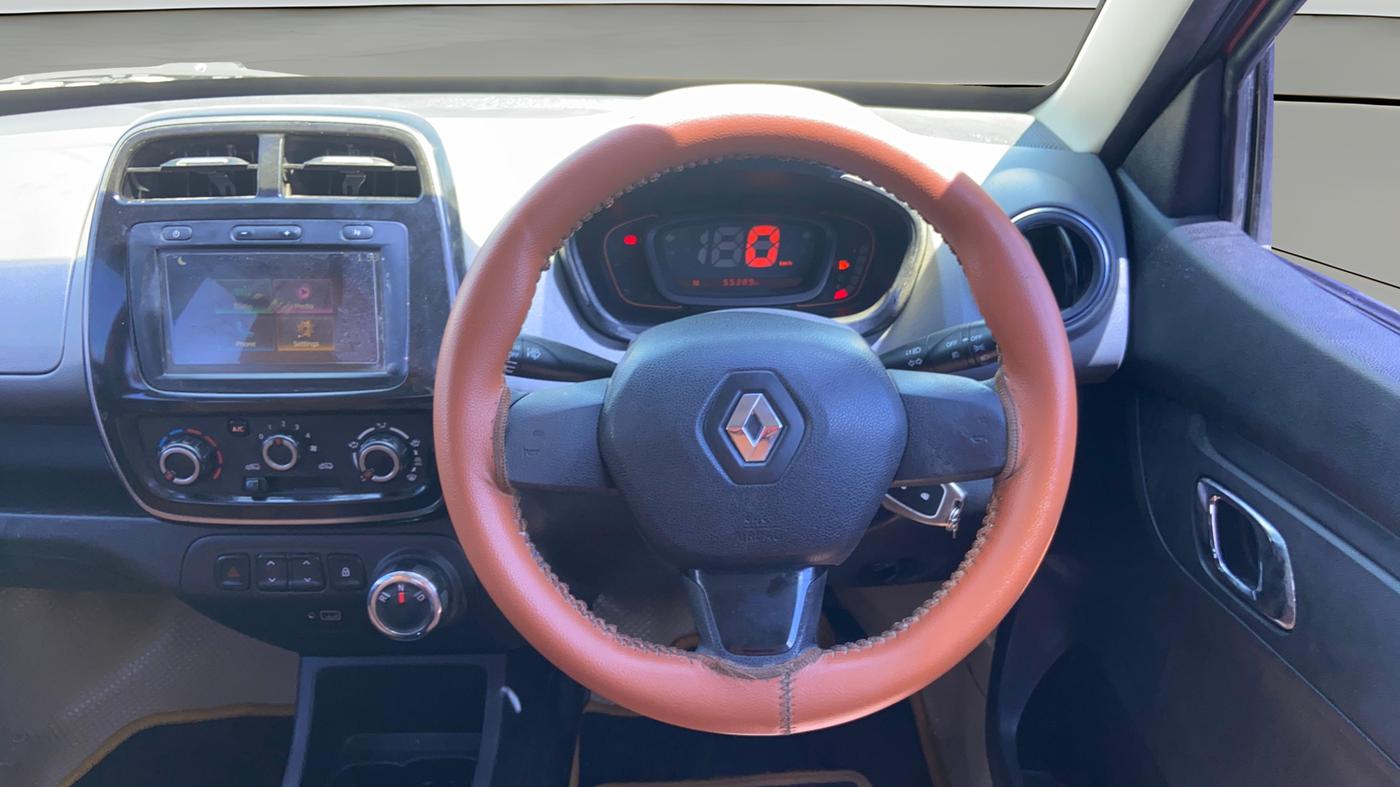 2018 Renault Kwid RXT 1.0 AMT (O), Petrol, Automatic, 55,370 km, Steering Wheel Close Up