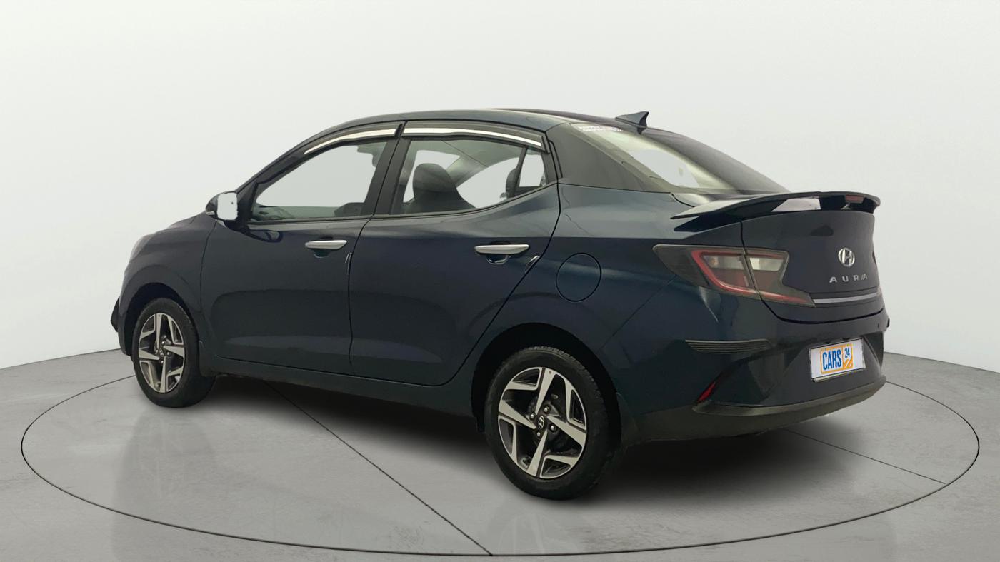 2022 Hyundai AURA SX 1.2 CNG, CNG, Manual, 1,21,535 km, Left Back Diagonal