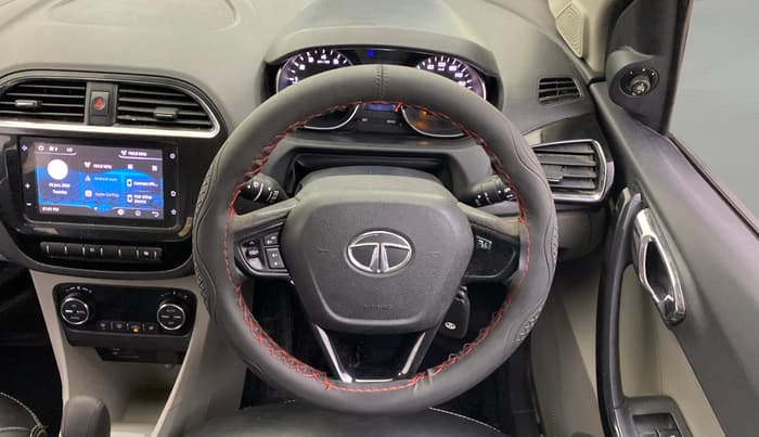 2019 Tata Tiago XZA PLUS PETROL, Petrol, Automatic, 1,14,495 km, Steering Wheel Close Up