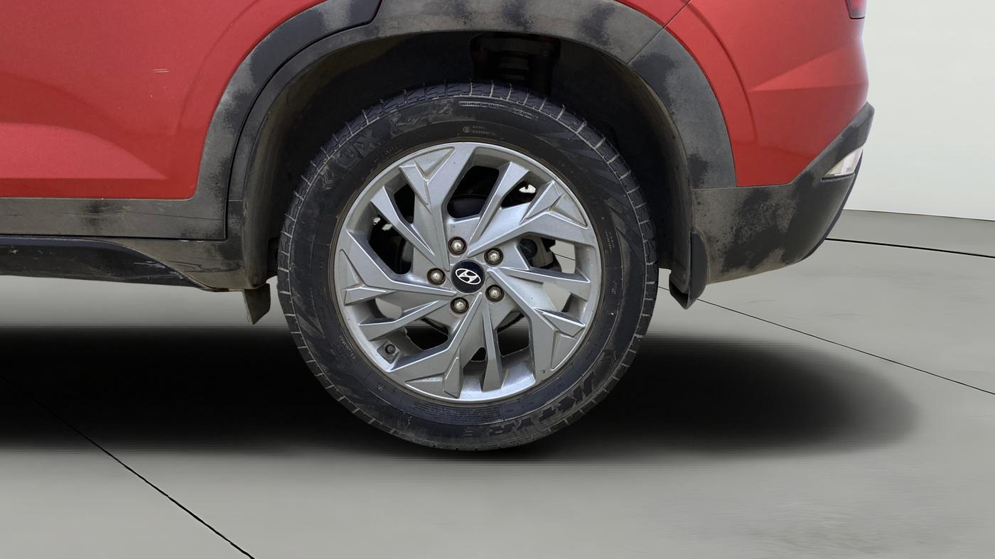 2021 Hyundai Creta SX (O) 1.4 TURBO DCT DUAL TONE, Petrol, Automatic, 29,416 km, Left Rear Wheel