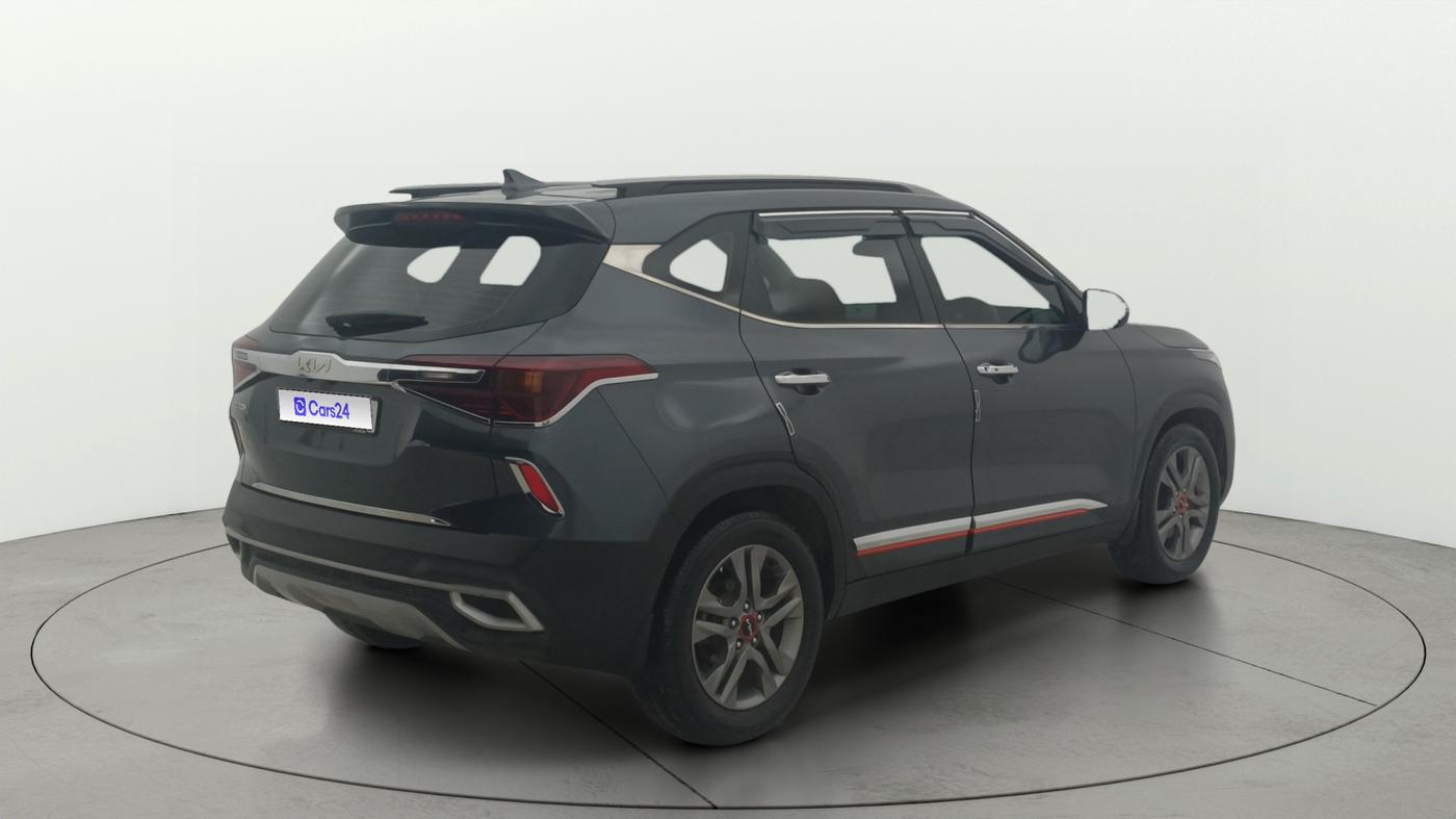 2021 KIA SELTOS HTX PLUS AT1.5 DIESEL, Diesel, Automatic, 1,17,539 km, Right Back Diagonal